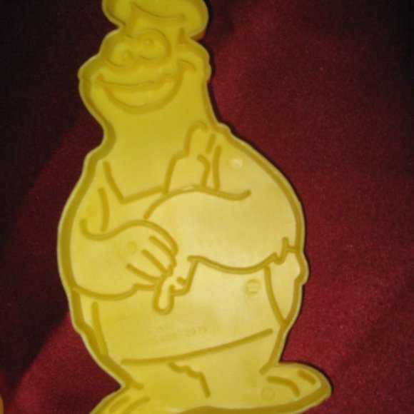 VINTAGE 1988 WILTON SET OF 4 SESAME STREET YELLOW PLASTIC COOKIE CUTTERS - Picture 8 of 11